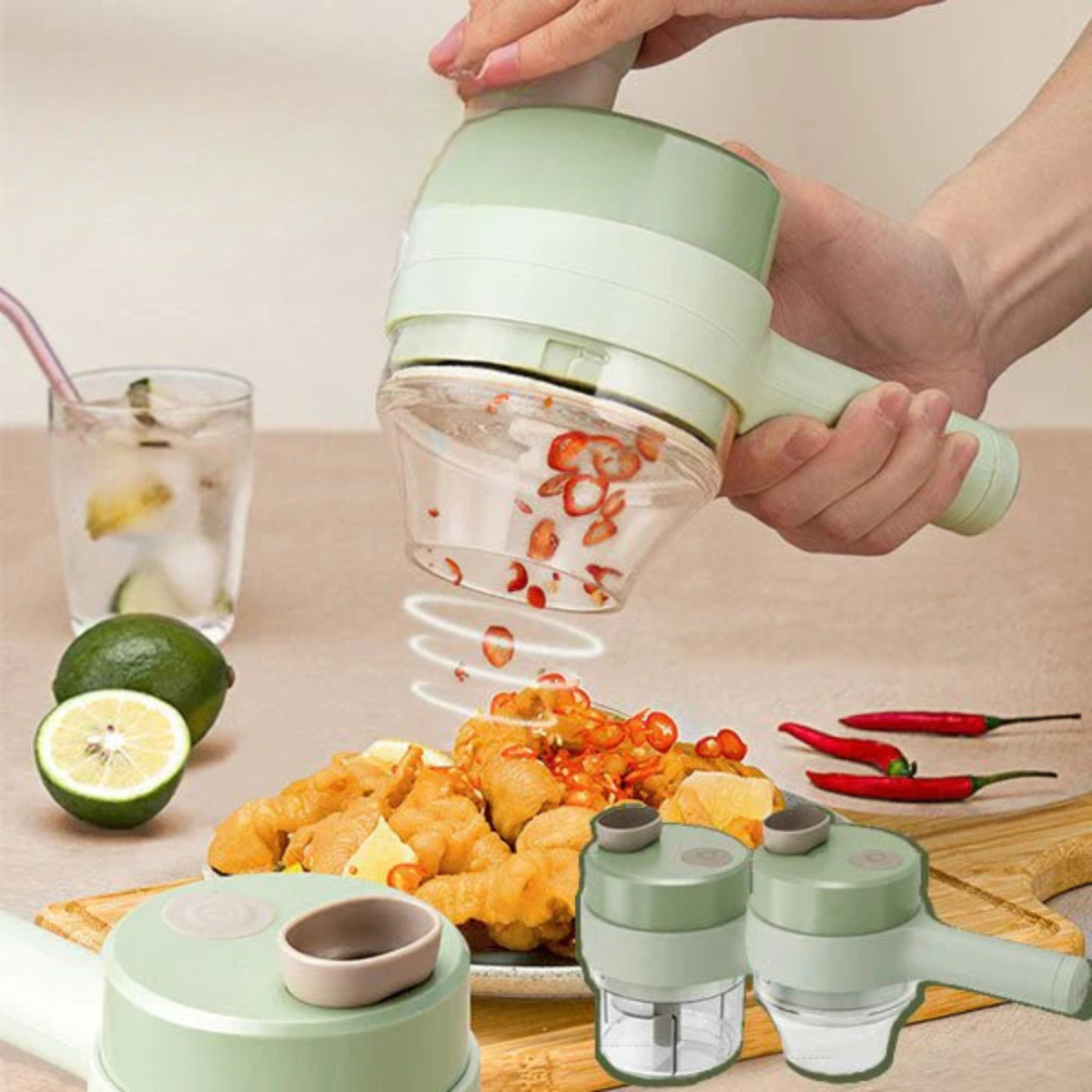 Multifunktionszerkleinerer 4 in 1