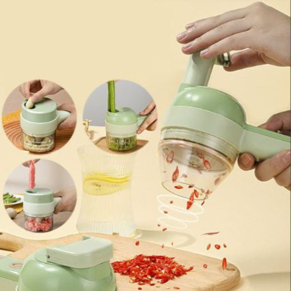 Multifunktionszerkleinerer 4 in 1