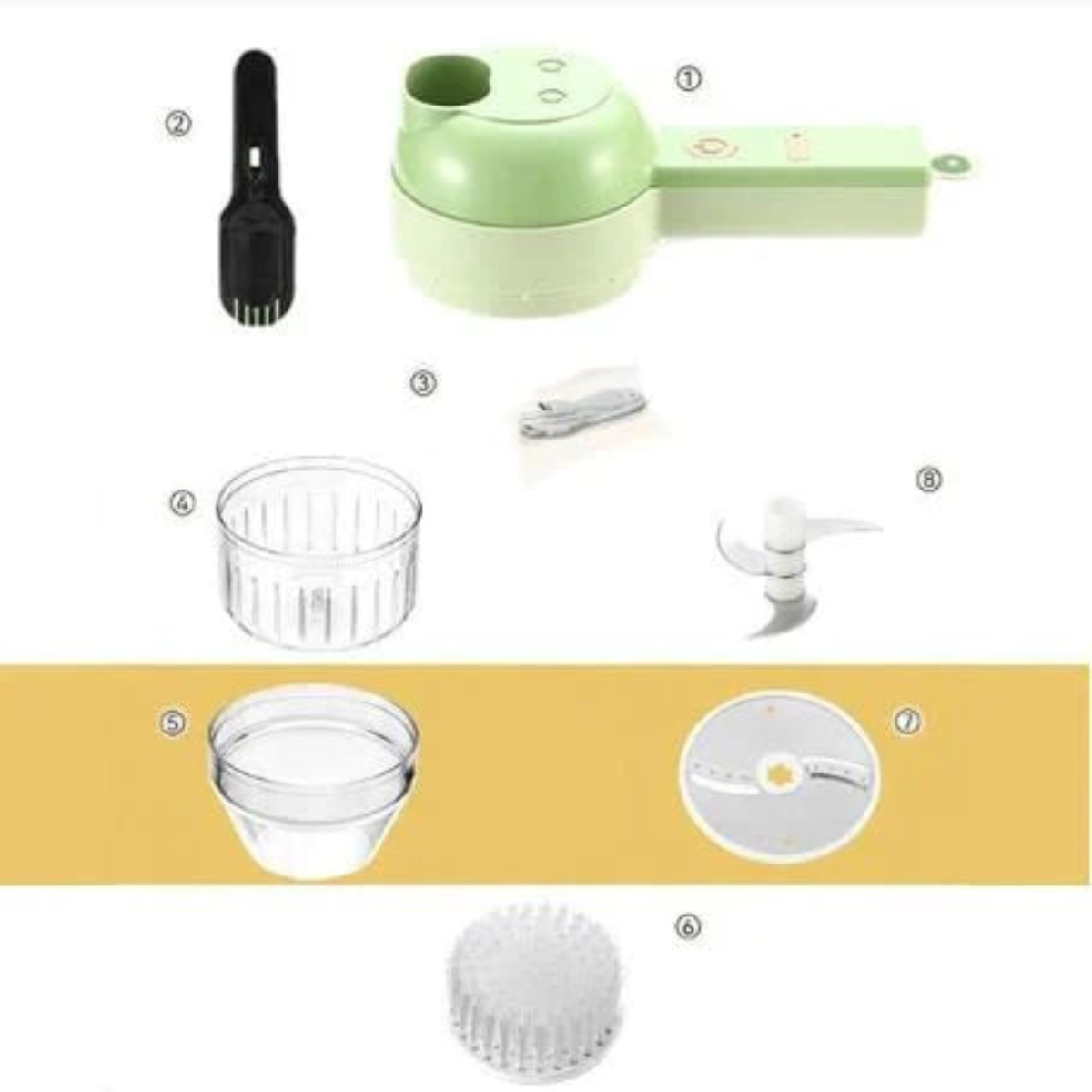 Multifunktionszerkleinerer 4 in 1