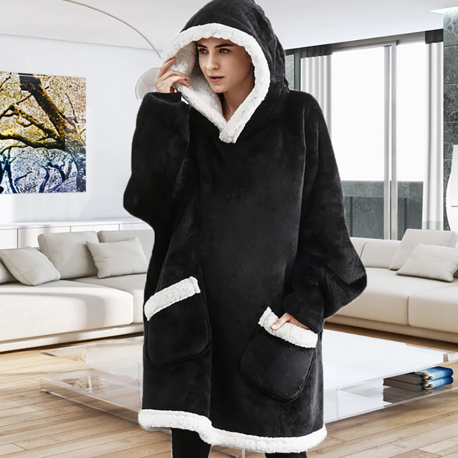 Pullover gigante a quadri ultra confortevole per un totale relax